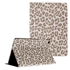 Selencia Libreria Sabi con stampa leopardata Samsung Galaxy Tab A11 Plus - Soft Ivory