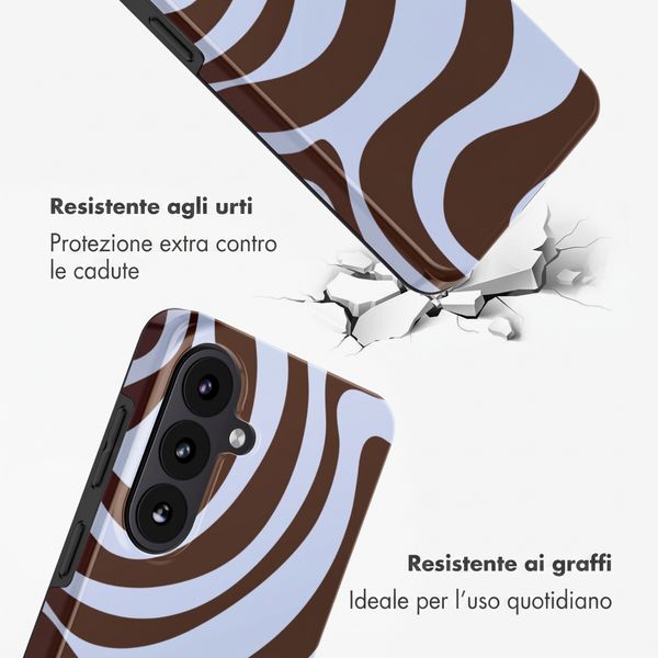 Selencia Cover posteriore Vivid con MagSafe Samsung Galaxy S26 FE - Dream Swirl Chocolate