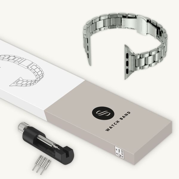 Selencia Cinturino sottile in acciaio a maglie Apple Watch | 38/40/41/42 mm - Argento