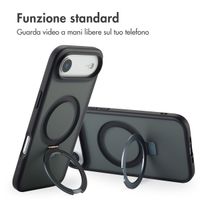 Accezz Cover con anello e supporto con MagSafe Apple iPhone Air - Nero