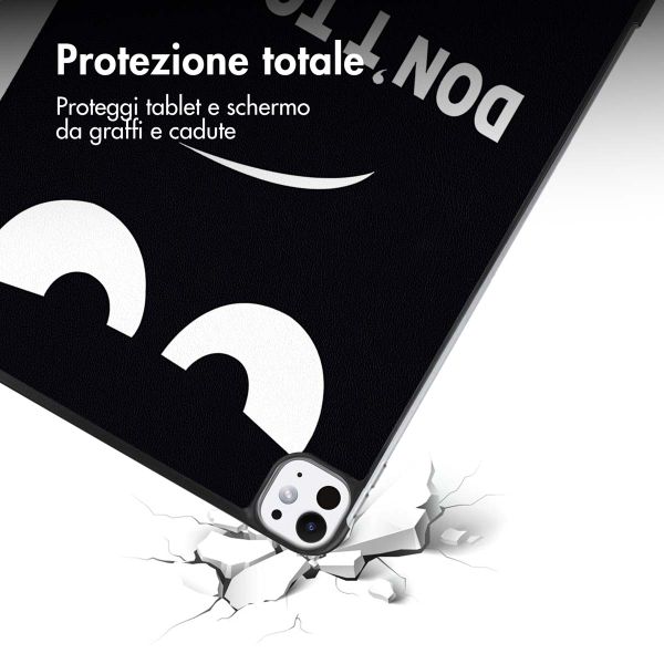 imoshion Cover Trifold Design Apple iPad Pro 11 (2025) M5 / (2024) M4 - Don't touch