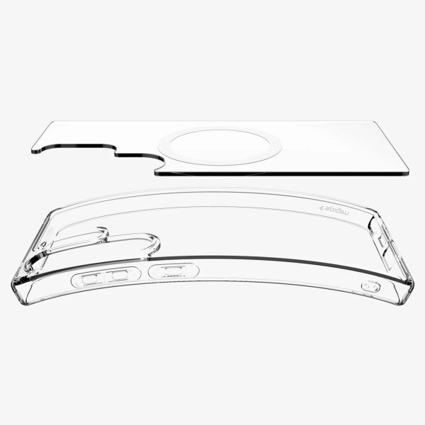 Spigen Cover Posteriore Ultra Ibrida con MagSafe Samsung Galaxy S25 Ultra - Trasparente