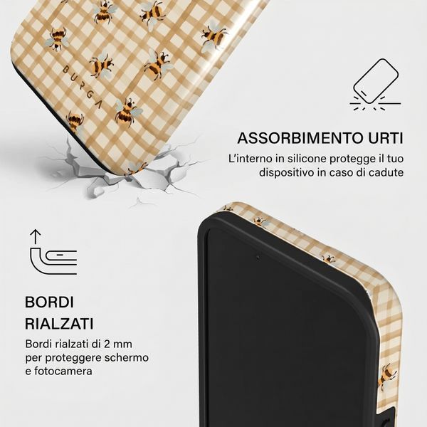 Burga Cover Posteriore Resistente con MagSafe Apple iPhone 13 - Honeycomb