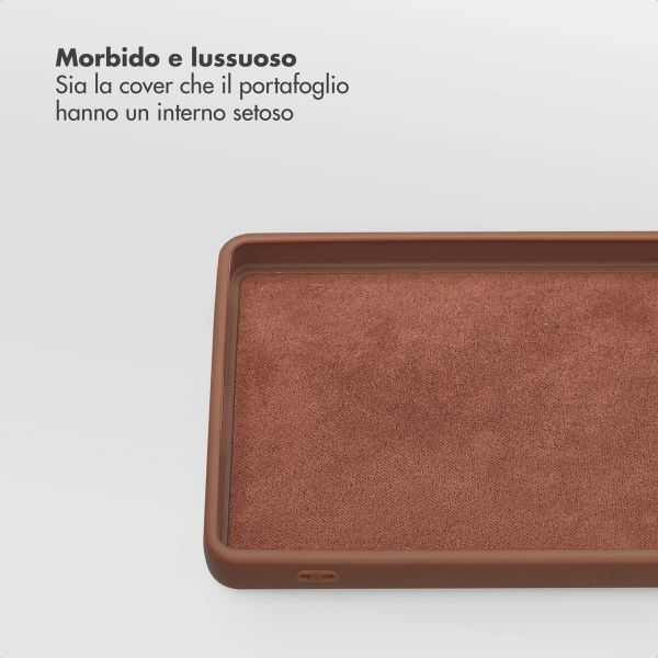 Selencia Libreria rimovibile Olyn con MagSafe Samsung Galaxy S24 Ultra - Marrone