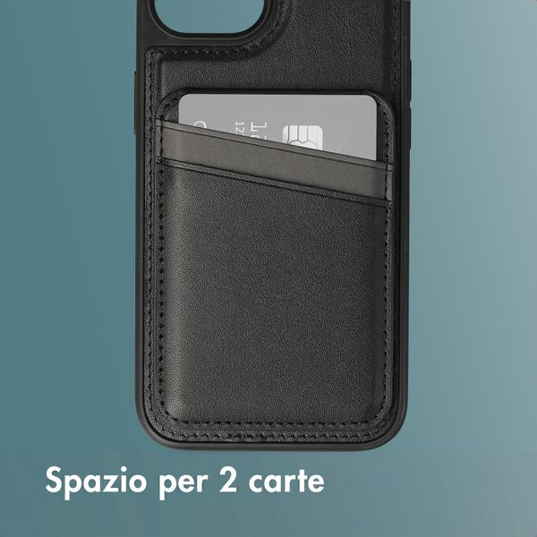 imoshion Cover Posteriore con Porta Carte e supporto Apple iPhone 14 - Nero