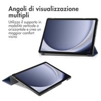 imoshion Cover a libro Trifold Samsung Galaxy Tab A9 Plus - Blu scuro