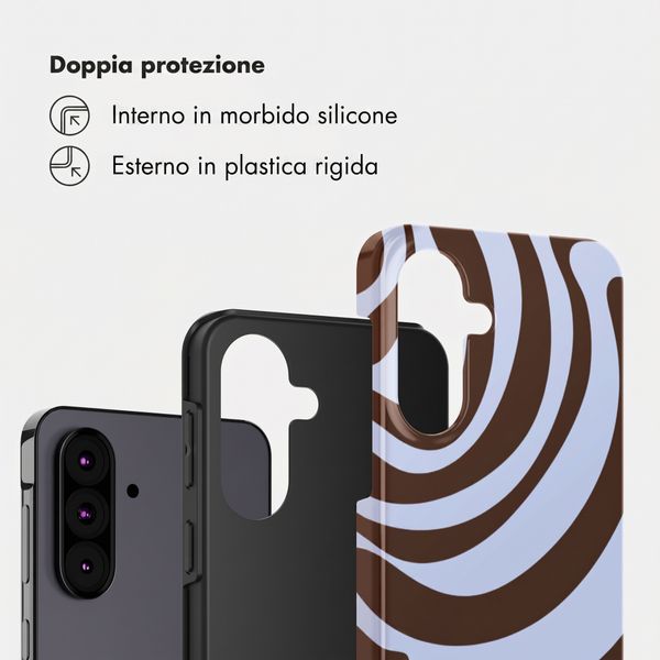 Selencia Cover Posteriore Vivid Samsung Galaxy A37 (5G) - Dream Swirl Chocolate