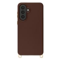 Selencia Cover posteriore Rivièra con MagSafe con ganci rimovibili Samsung Galaxy A57 (5G) - Choco Brown