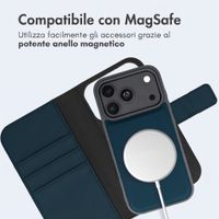 imoshion Cover a libro di lusso 2-in-1 rimovibile Apple iPhone 18 Pro Max / 17 Pro Max - Blu