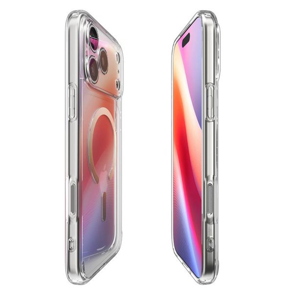 Spigen Cover Posteriore Ultra Ibrida con MagSafe Apple iPhone 17 Pro Max - Clear Gold