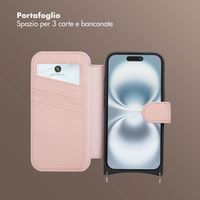 Selencia Cover Riva con MagSafe e cordino Apple iPhone 16 - Old Pink