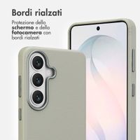 Accezz Cover in Pelle con MagSafe Samsung Galaxy S26 - Light Grey