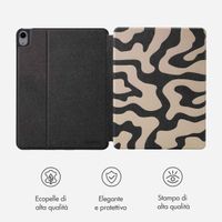 Selencia Cover per tablet Vivid Apple iPad Air 11 pollici (2026) M4 / (2025) M3 / (2024) M2 / Air 5 (2022) / Air 4 (2020) - Art Wave Black