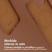 Accezz Cover in Pelle con MagSafe Apple iPhone 13 Pro - Sienna Brown