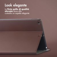 Accezz Cover Tablet Classica Apple iPad 9 (2021) 10.2 pollici / iPad 8 (2020) 10.2 pollici / iPad 7 (2019) 10.2 pollici - Marrone