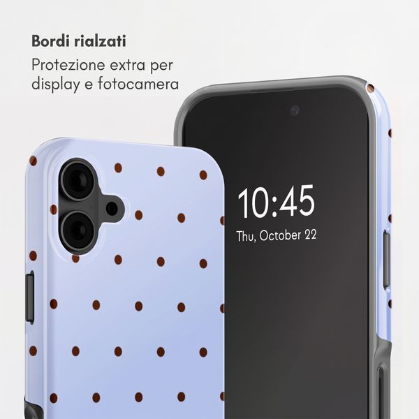 Selencia Cover Posteriore Vivid Apple iPhone 16 - Happy Dots Digital Sky