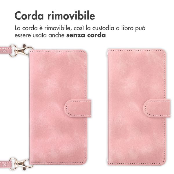 imoshion Cover a libro con Cordino Samsung Galaxy A37 (5G) - Rosa