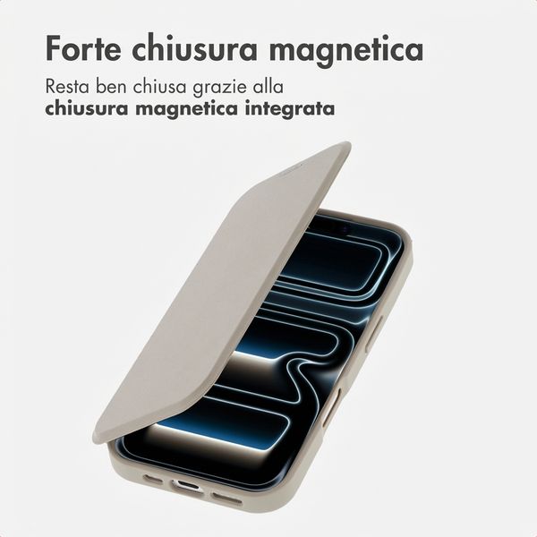 imoshion Bookcase trasparente con MagSafe Apple iPhone 17 Pro - Beige