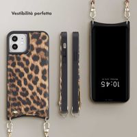 Selencia Cover per telefono Nova con cordino e portacarte Apple iPhone 12 (Pro) - Leopard