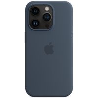 Apple Cover Posteriore in Silicone con MagSafe Apple iPhone 14 Pro - Storm Blue