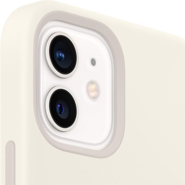Apple Cover Posteriore in Silicone con MagSafe Apple iPhone 12 Mini - White
