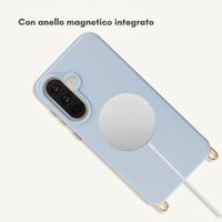 Selencia Cover posteriore Rivièra con MagSafe con ganci rimovibili Samsung Galaxy A37 (5G) - Powder Blue