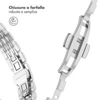 Selencia Cinturino sottile in acciaio ispirato a Jubilee Apple Watch | 38/40/41/42 mm - Argento