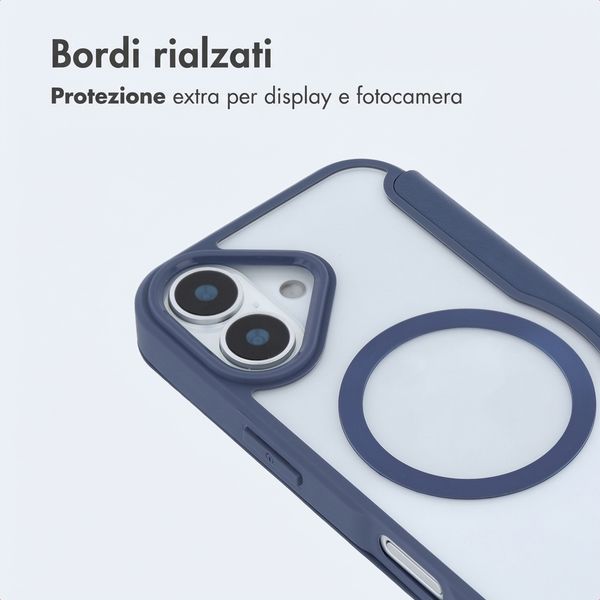 imoshion Bookcase trasparente con MagSafe Apple iPhone 17 - Blu