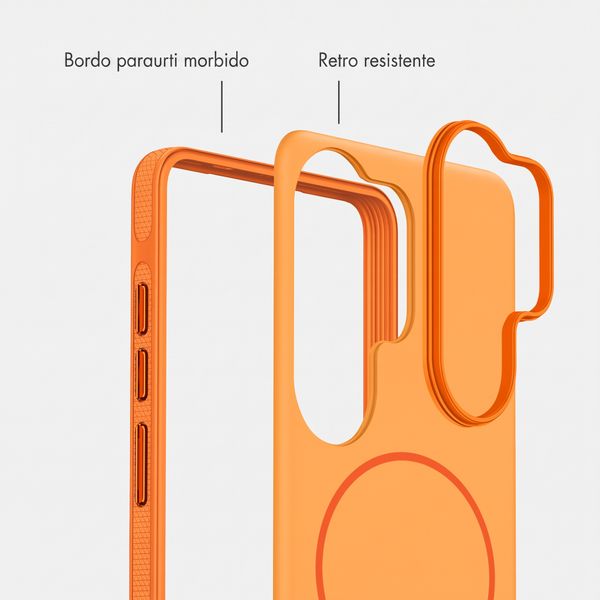 imoshion Cover posteriore Color con Thin MagSafe Ring Samsung Galaxy S26 Ultra - Arancio