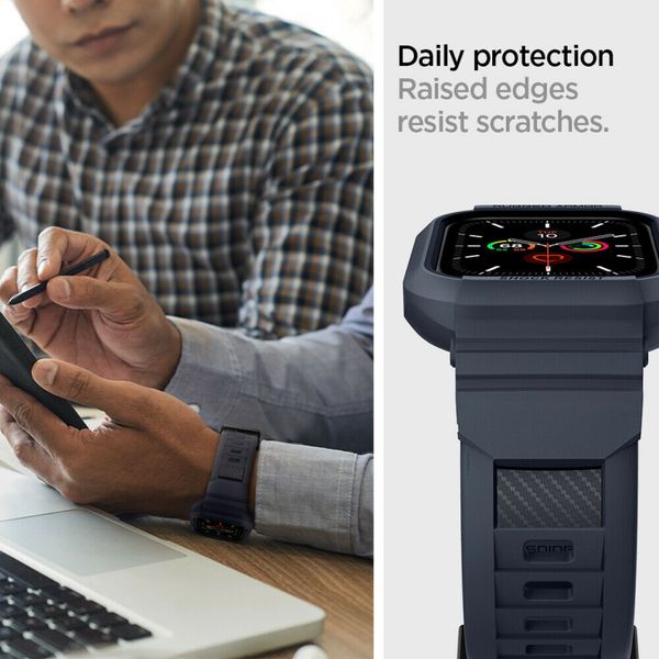 Spigen Cover Rugged Armor™ Pro Apple Watch 44 mm / 45 mm - Blu scuro