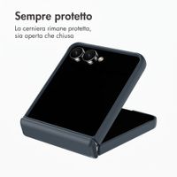 Accezz Color Backcover con MagSafe e supporto ad anello Samsung Galaxy Z Flip 8 - Blu scuro