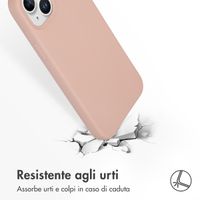 Accezz Cover in silicone liquido con MagSafe Apple iPhone 15 Plus - Rosa