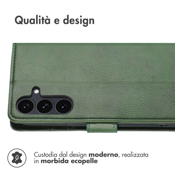 imoshion Cover a libro di Lusso Samsung Galaxy S25 FE - Verde