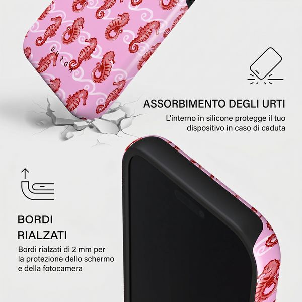 Burga Cover Posteriore Resistente con MagSafe Apple iPhone 17 Pro Max - Coral Reef