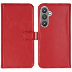 Selencia Cover a libro in vera pelle Samsung Galaxy S24 Plus - Rosso