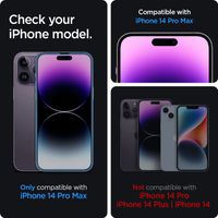 Spigen Vetro temperato GLAStR EZ Fit, confezione da 2 + Applicatore Apple iPhone 14 Pro Max
