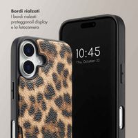 Selencia Cover per telefono Nova con cordino e portacarte Apple iPhone 16 - Leopard