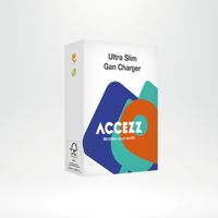 Accezz Caricabatterie GaN Ultra Slim - USB-C - 20 W - Nero
