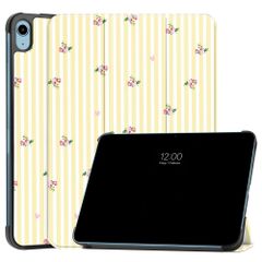 imoshion Cover Trifold Design Apple iPad 11 (2025) 11 pollici A16 / iPad 10 (2022) 10.9 pollici - Garden Stripes
