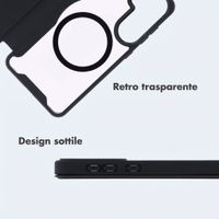 imoshion Bookcase trasparente con MagSafe Samsung Galaxy A57 (5G) - Nero