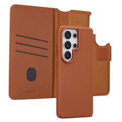 Accezz Cover in pelle 2 in 1 con MagSafe Samsung Galaxy S26 Ultra - Sienna Brown