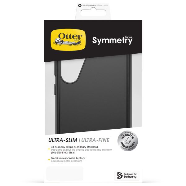 OtterBox Cover Posteriore Trasparente Symmetry con MagSafe Samsung Galaxy S25 Plus - Nero