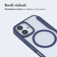 imoshion Bookcase trasparente con MagSafe Apple iPhone 16 - Blu
