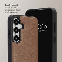 Selencia Cover per telefono Nova con cordino e portacarte Samsung Galaxy S25 FE - Mocha Brown