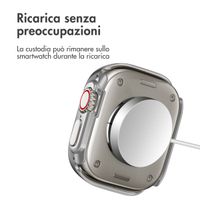 imoshion Cover rigida integrale lucida Apple Watch Ultra / Ultra 2 / Ultra 3 - 49 mm - Argento