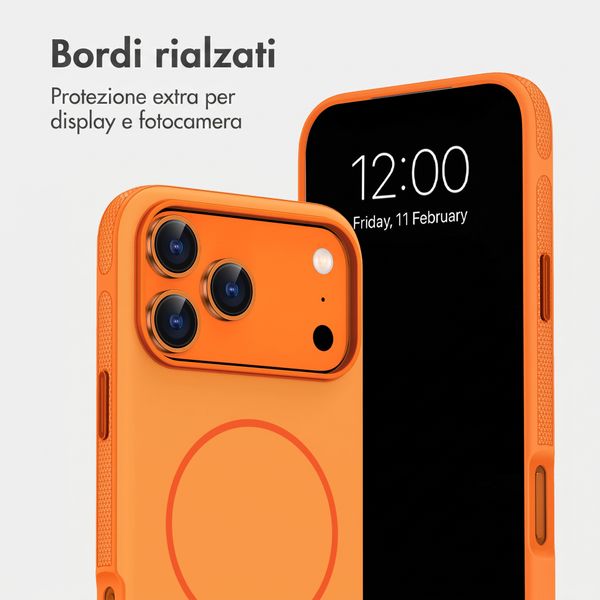 imoshion Cover posteriore Color con Thin MagSafe Ring Apple iPhone 17 Pro - Arancio