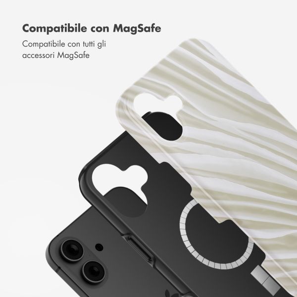 Selencia Cover posteriore Vivid con MagSafe Apple iPhone 16 - Nature Light Brown