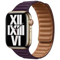 Apple Cinturino Leather Link Apple Watch | 38/40/41/42 mm - Taglia S/M - Dark Cherry