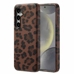 Selencia Cover Sabi Stampa pantera con MagSafe Samsung Galaxy S24 - Mocha Brown