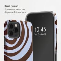 Selencia Cover Posteriore Vivid Apple iPhone 12 (Pro) - Dream Swirl Chocolate